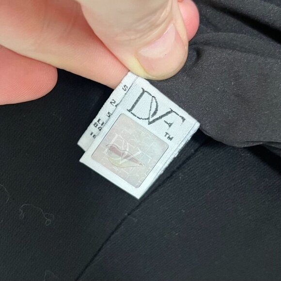 DVF Diane Von Furstenberg‎ Citra Fit And Flare Sleeveless Dress Black Size 10 - Picture 9 of 12